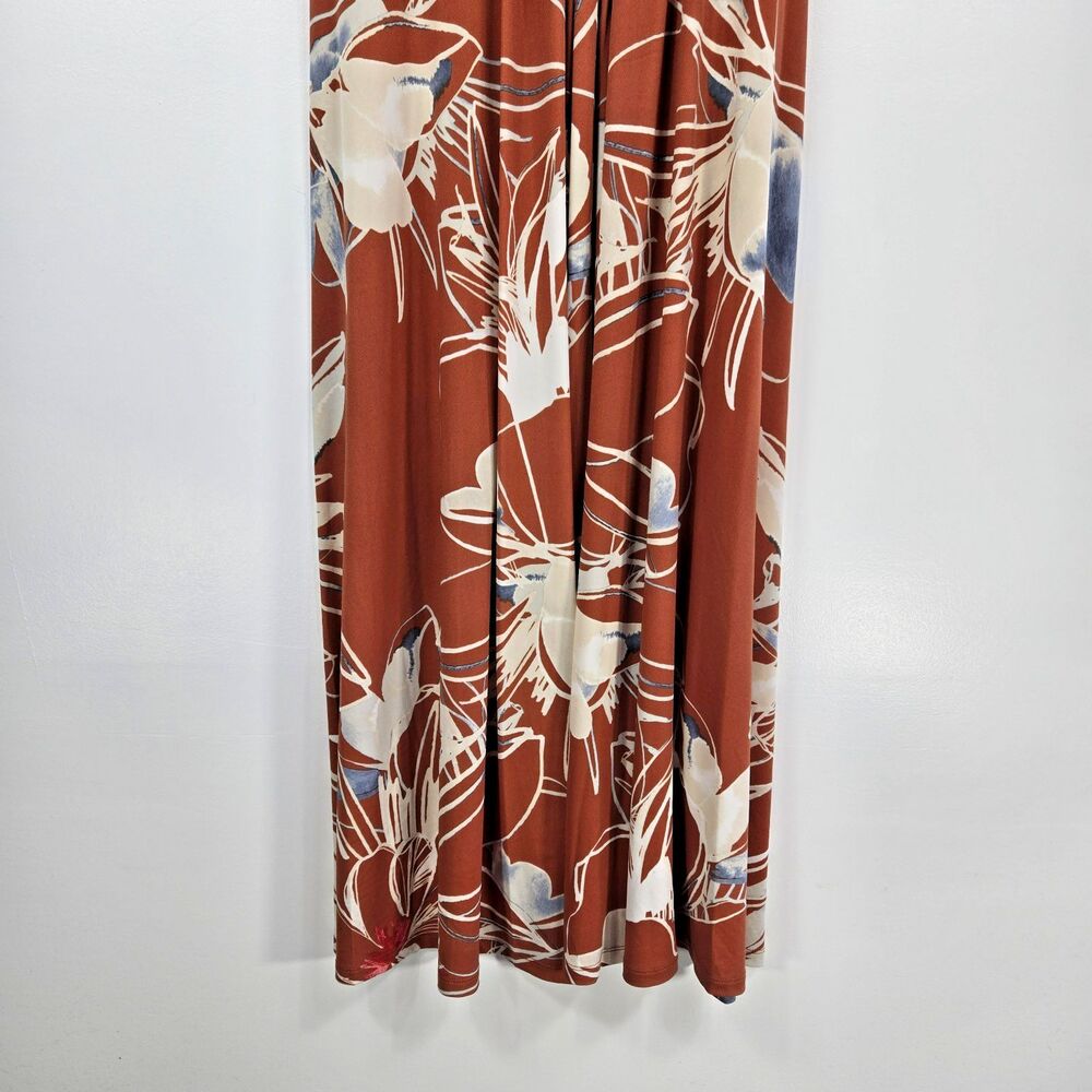 Calvin Klein Women's Size 2 Terra Floral Knotted Maxi Dress NWT‎ - Picture 4 of 13